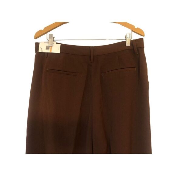 Brand New Jessica Simpson High Rise Pleated Brown Dress Pants Size 16 - Picture 8 of 14